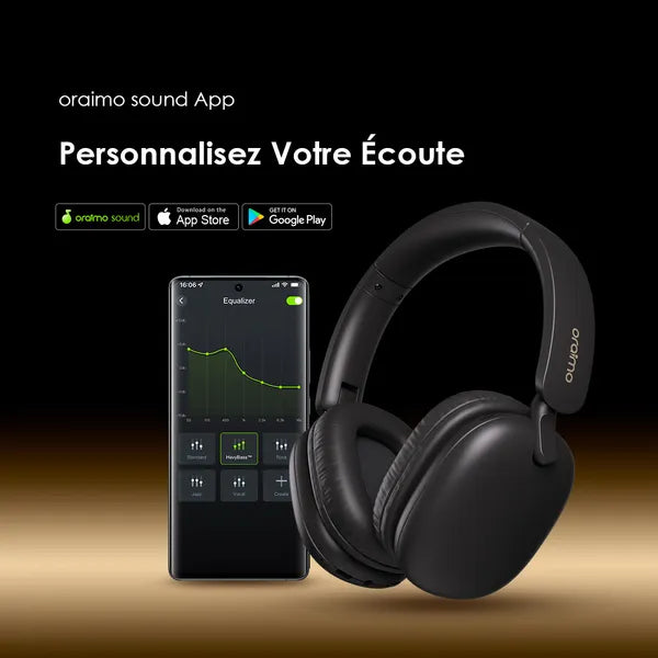 oraimo BoomPop Lite Écouteurs supra-auriculaires sans fil ENC