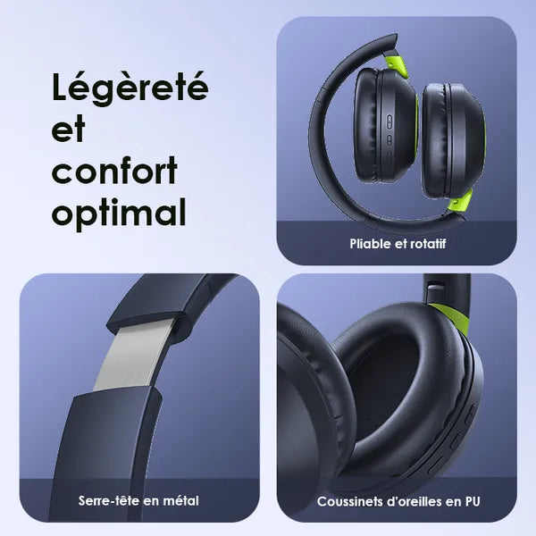 oraimo BoomPop2S Casque supra-auriculaires sans fil ENC