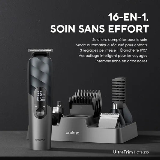 oraimo UltraTrim Kit de toilettage automatique sans effort et sûr pour les enfants