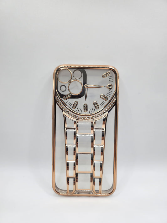 Coque Transparente Luxe “Montre Classique” iphone 13