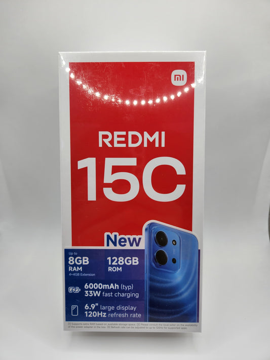 Nouveau Redmi 15C – 8Go RAM (4+4) / 128Go ROM – Batterie 6000mAh – Écran 120Hz – Livraison gratuite🚚