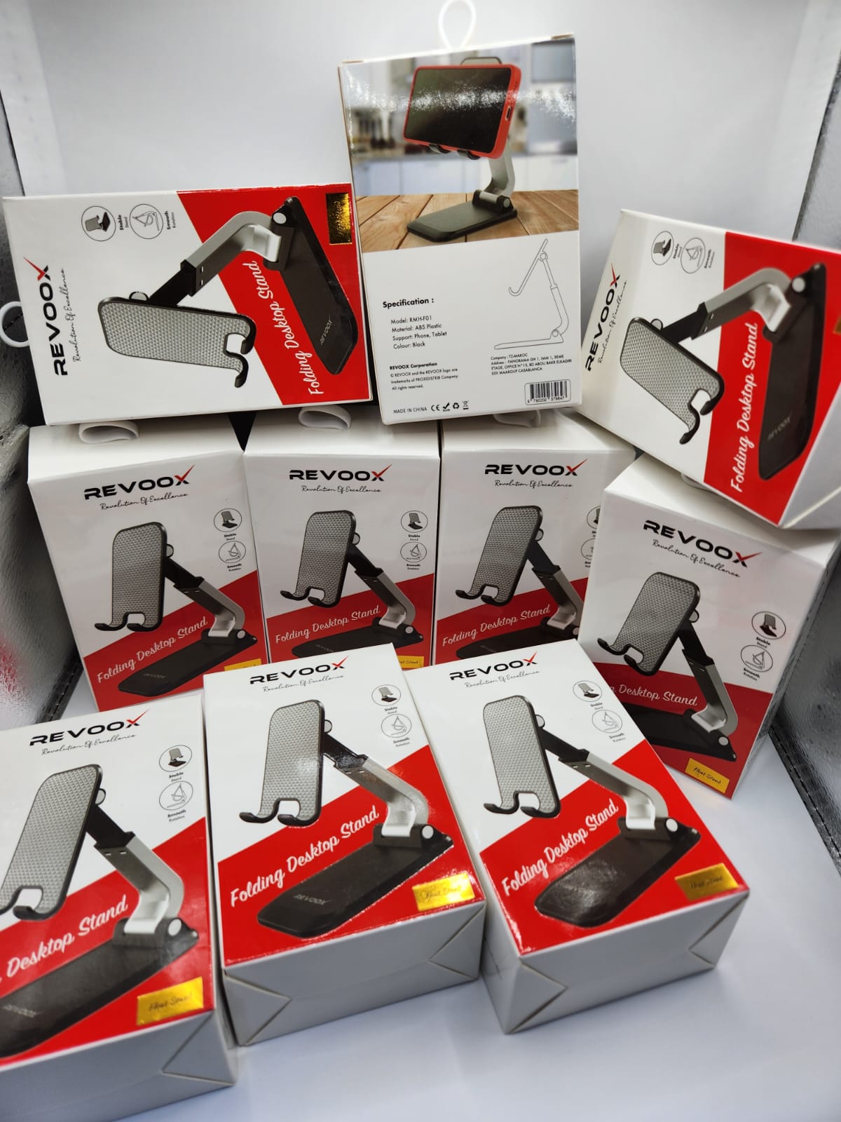 Support de téléphone pliable REVOOX – Stable, réglable et de haute qualité