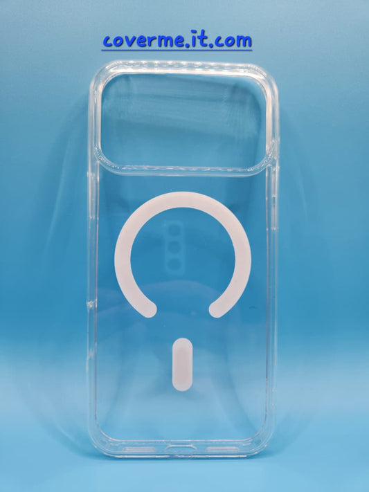 Coque Transparente Cristal avec Support MagSafe pour iPhone 17 Pro Max