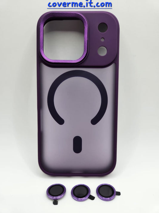 Coque Matte avec Protection Lentille et Compatibilité MagSafe Compatible iphone 17 Pro