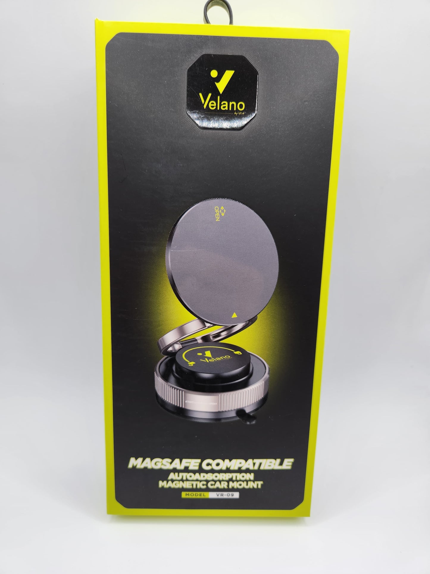 Support Voiture Magnétique Velano – Compatible MagSafe, Réutilisable sans Trace