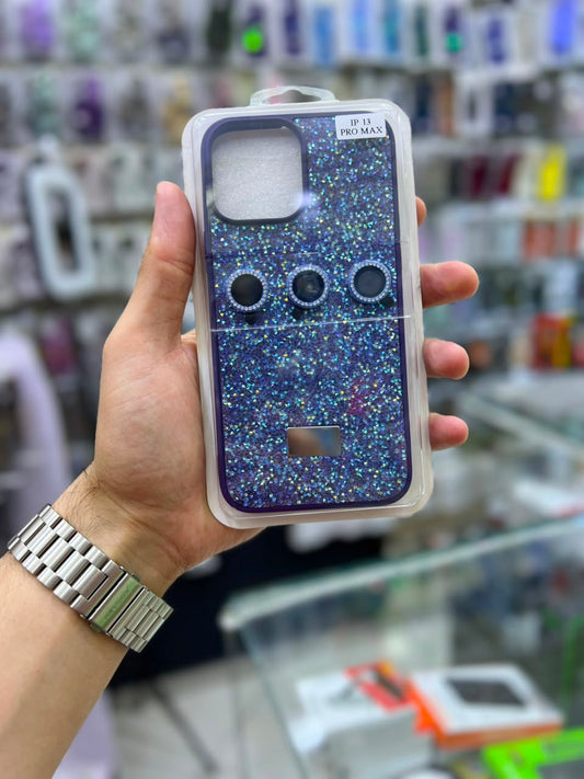 ✨ بوشيط آيفون فاخر لامع مع حماية عدسات الكاميرا تصميم أنيق ومميز ✨(IPHONE 13 PRO MAX)