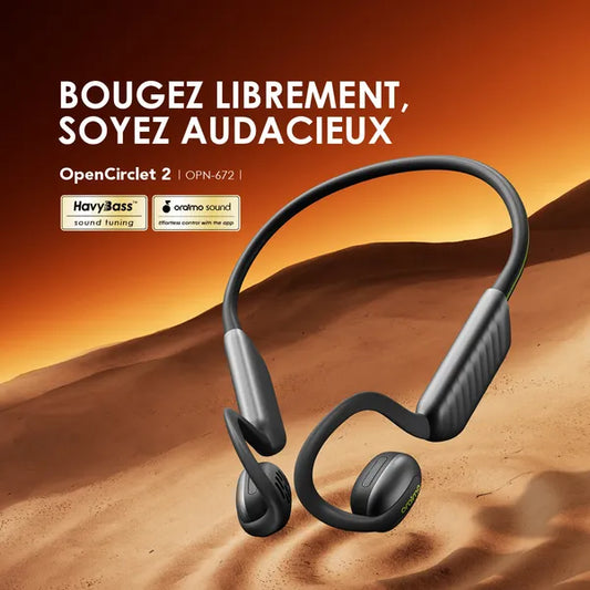 oraimo OpenCirclet 2 IPX5 Steps Tracking Open-Ear Headphones